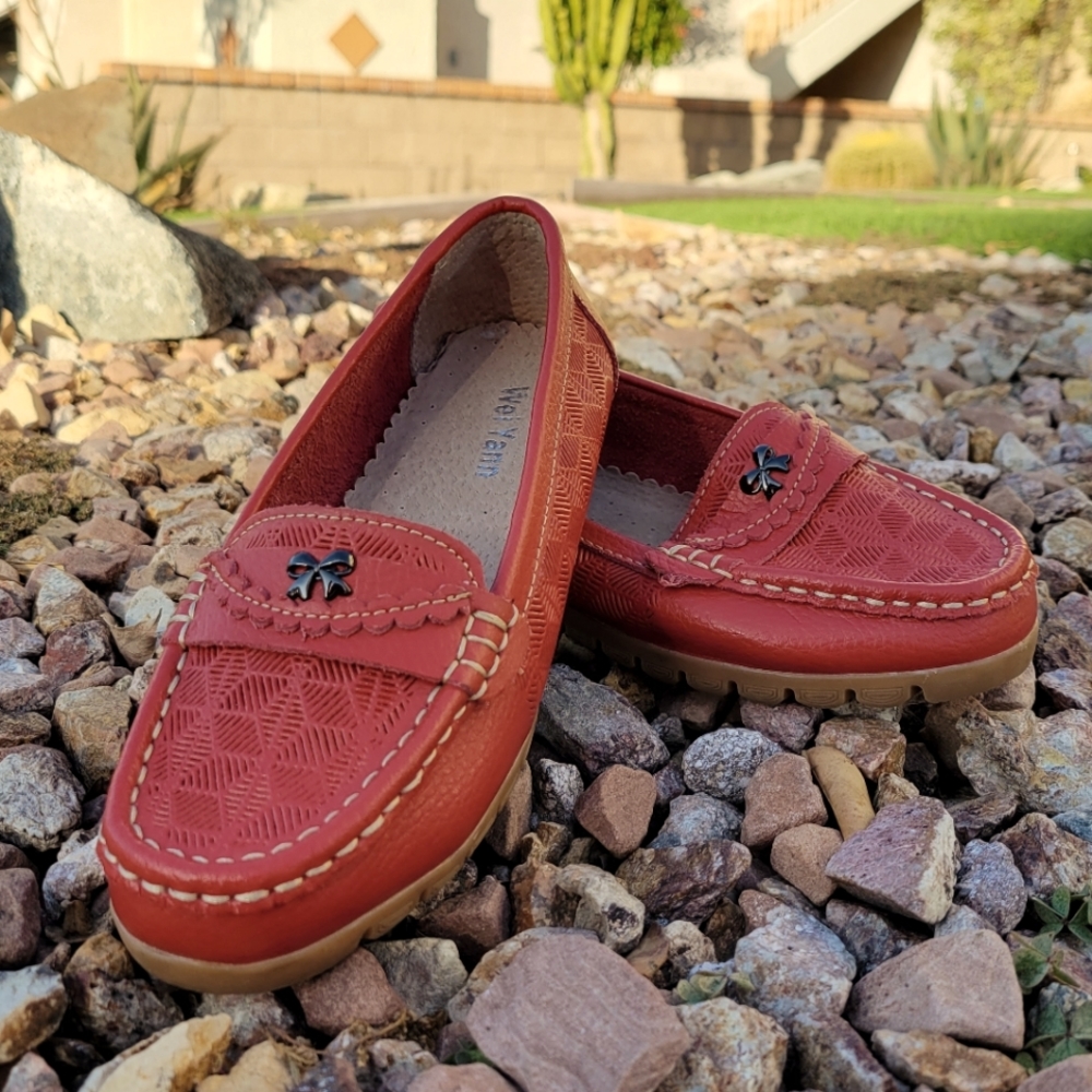 Genuine Leather Loafer Flats
